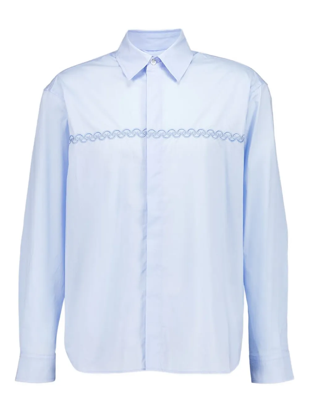 Commas Embroidered-detail Shirt In Blue