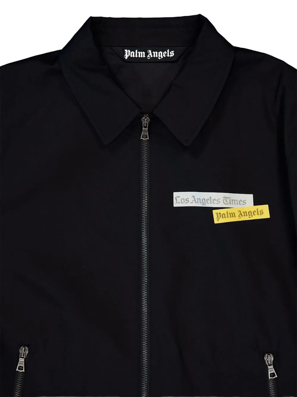 Palm Angels Pax Los Angeles Times News katoenen jack met print Zwart