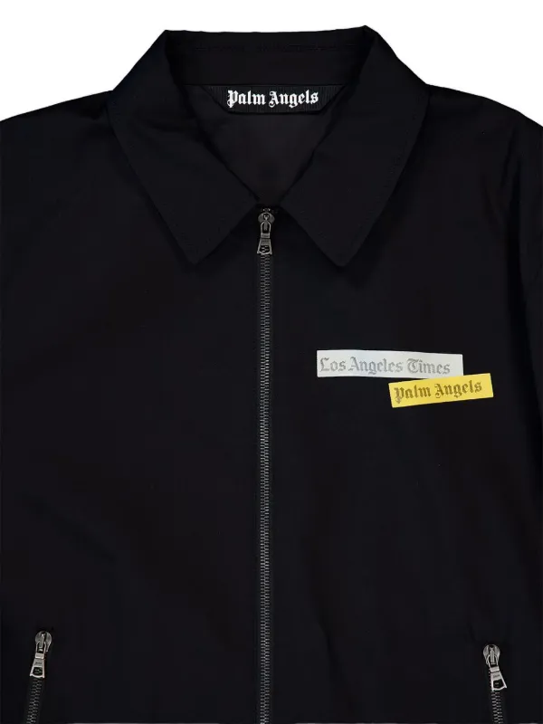 PALM ANGELS 厚手シャツジャケットL palm angels ロングスリーブボタンアップシャツ ニットジャケット