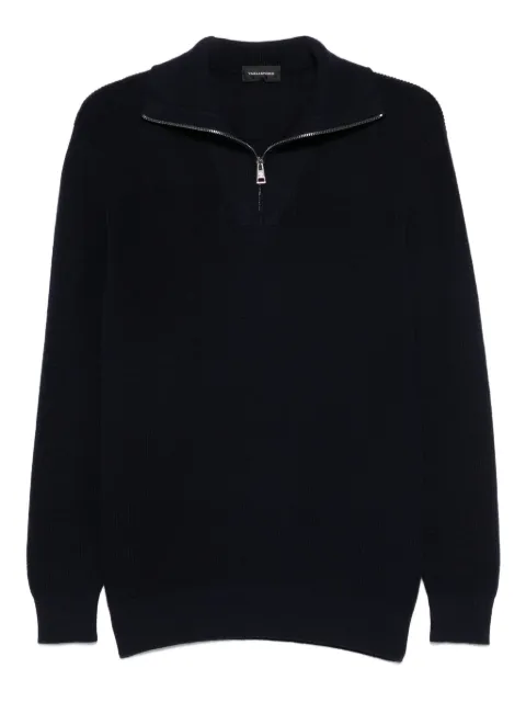 Tagliatore шерстяной свитер с воротником на молнии