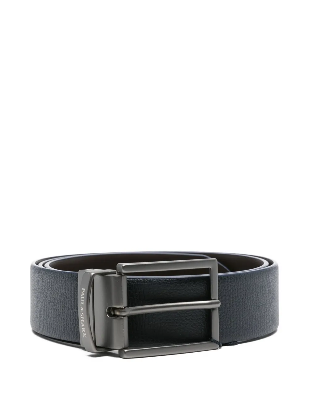 Paul & Shark Leren gespriem Blauw