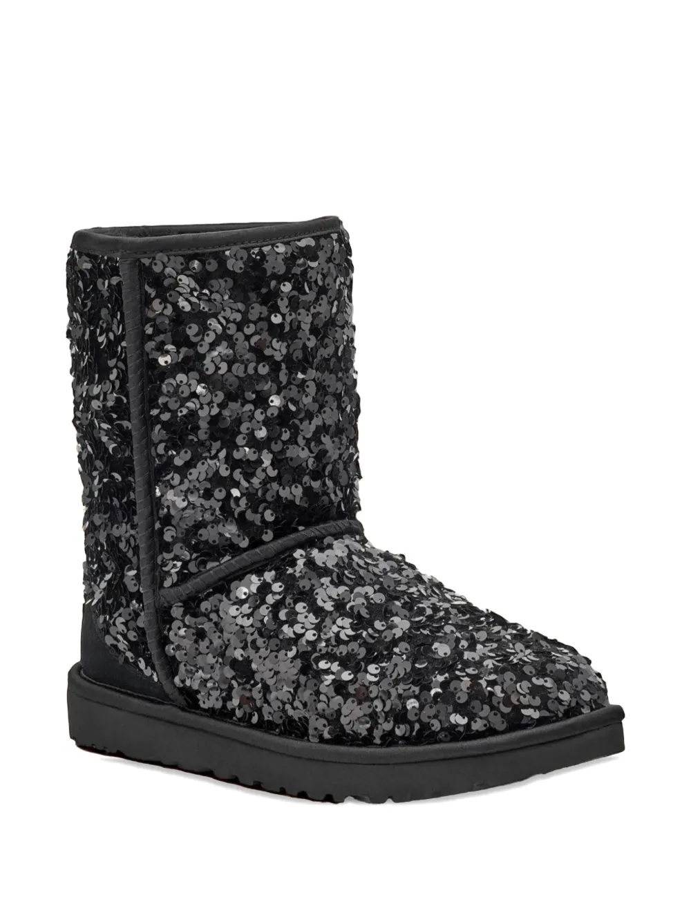 UGG Classic Short Chunky laarzen verfraaid met pailletten Zwart