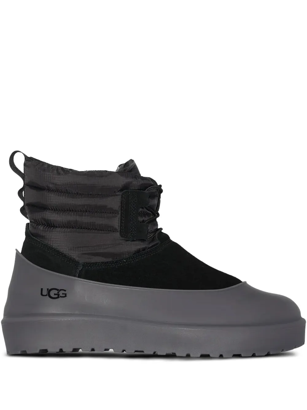 UGG lace-up quilted boots Black