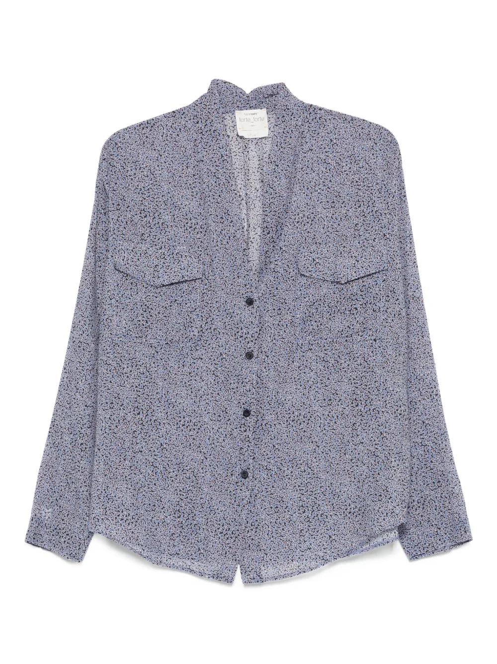 Forte Blouse met print Blauw