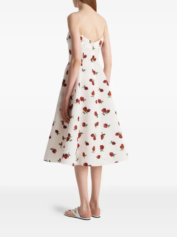plus size off the shoulder floral dress Sydneys Closet SC7381 Prom Dress Plus Size Flower Print 18 / Ivory/ Floral