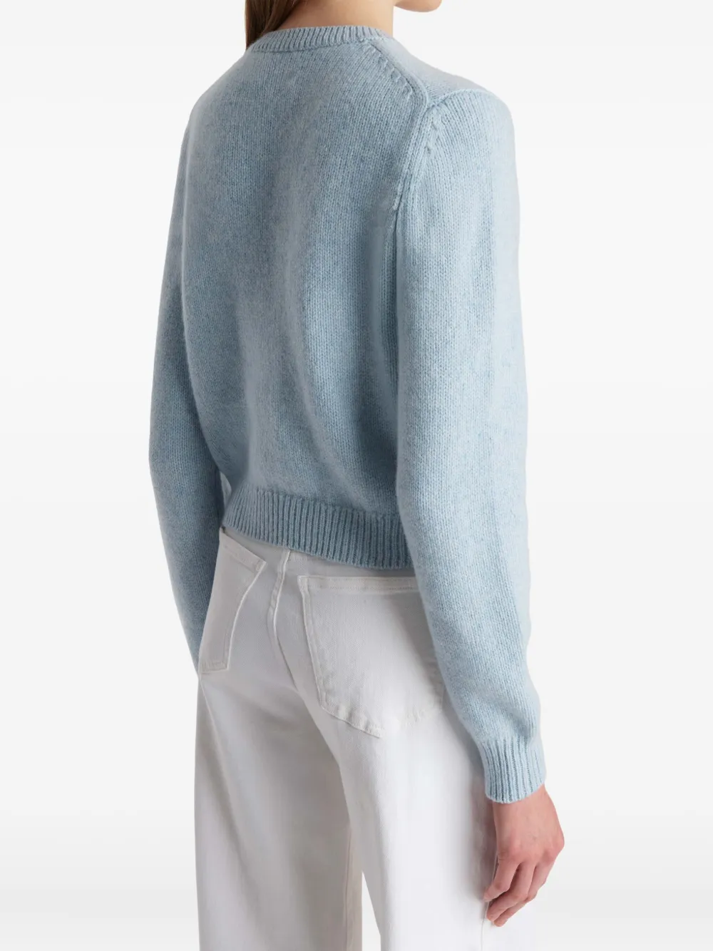 KHAITE Everheart kasjmier vest met knopen Blauw