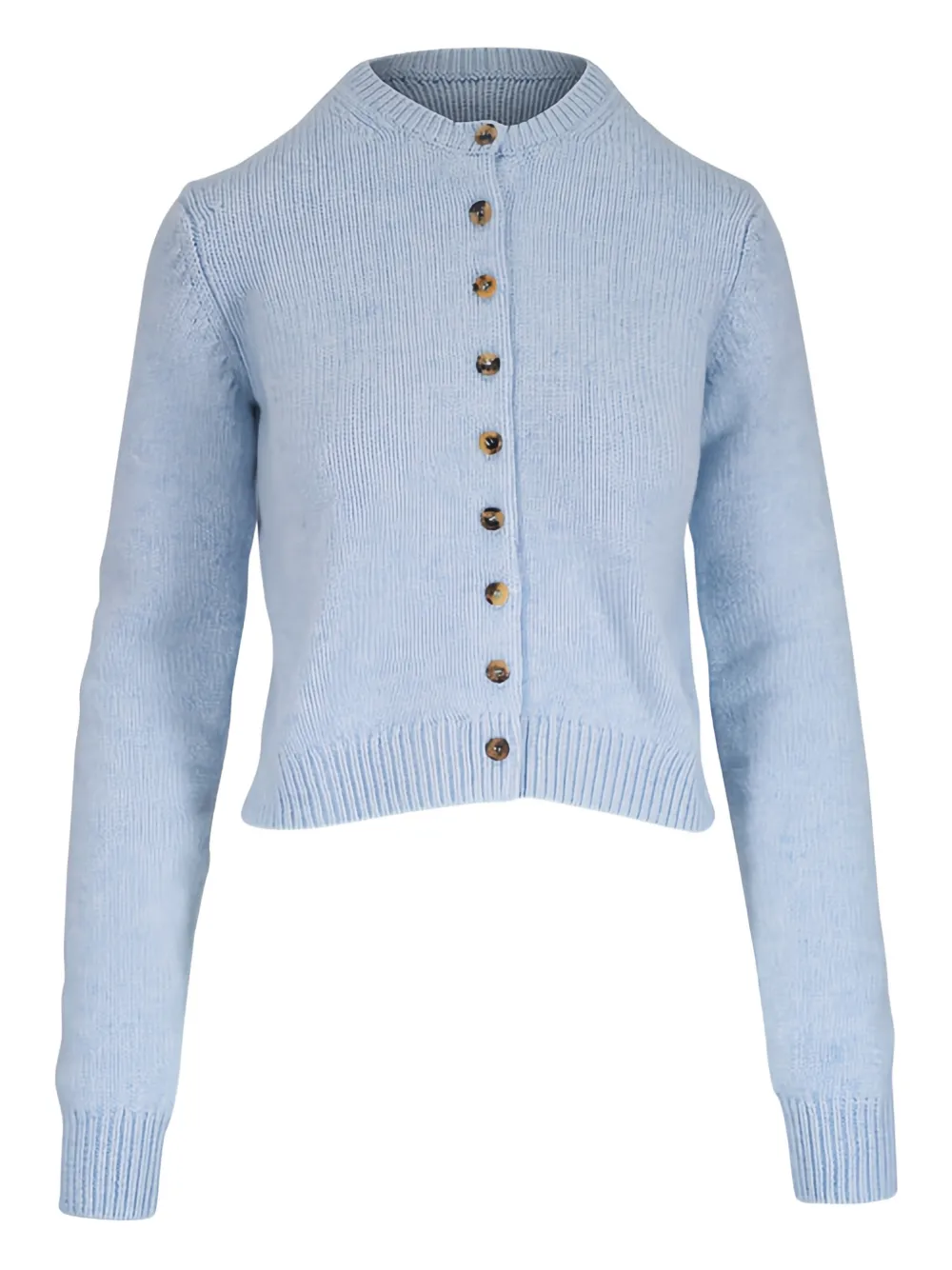KHAITE Everheart button-front cashmere cardigan - Blue