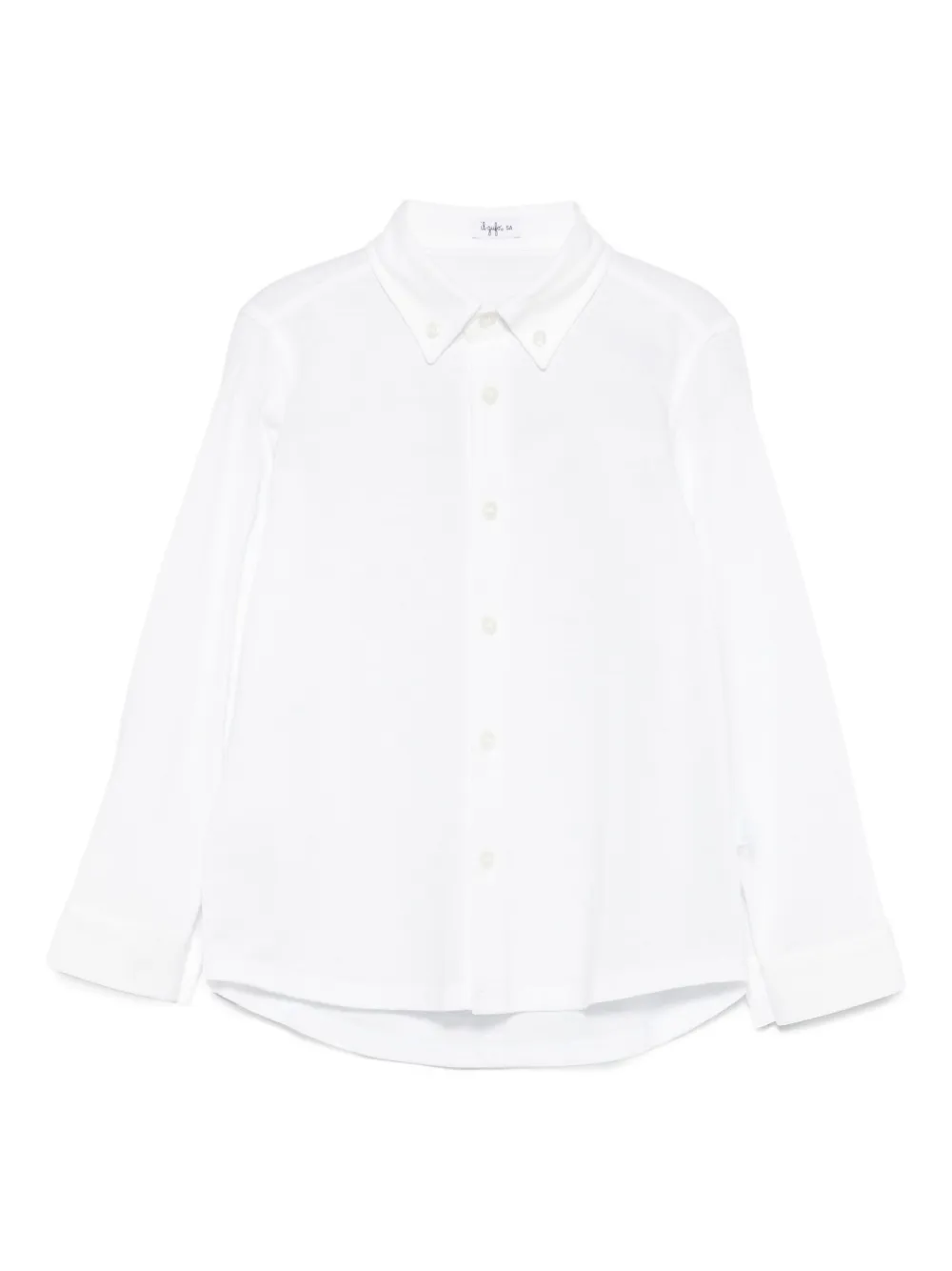 Il Gufo Kids' Button-down Cotton Shirt In White