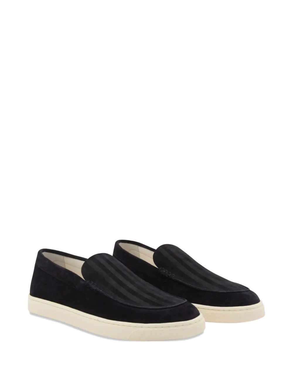 Brunello Cucinelli suede loafers Black