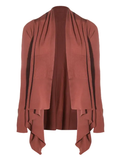 Rick Owens ribbed asymmetric cardigan