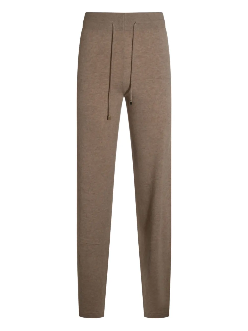 elasticated-waistband drawstring trousers
