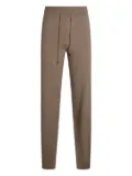 Malo elasticated-waistband drawstring trousers - Brown