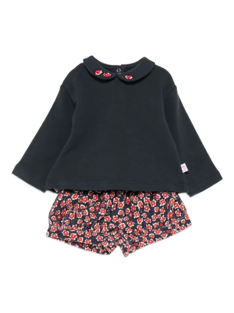 Il Gufo conjunto de pantalones cortos con logo bordado