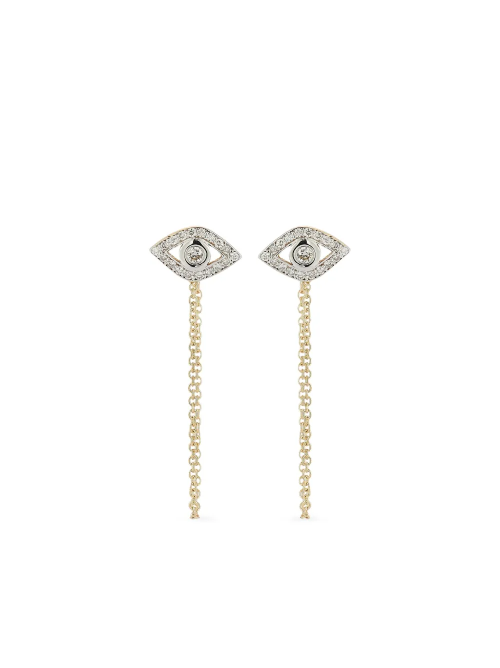 Mateo aretes Diamond Evil Eye | plateado | Image 1