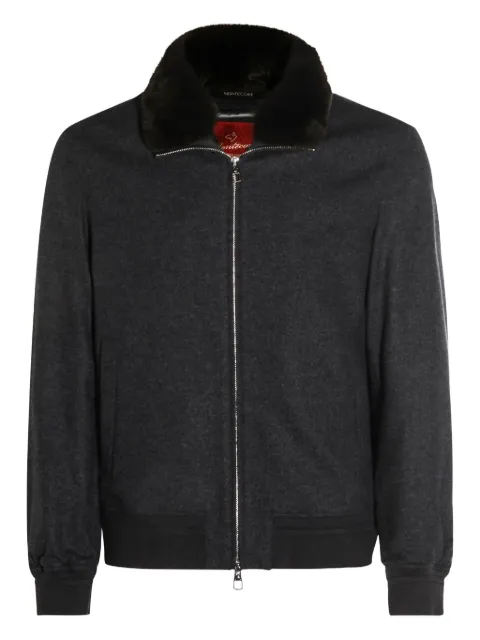Montecore faux-fur-trim zip-front jacket