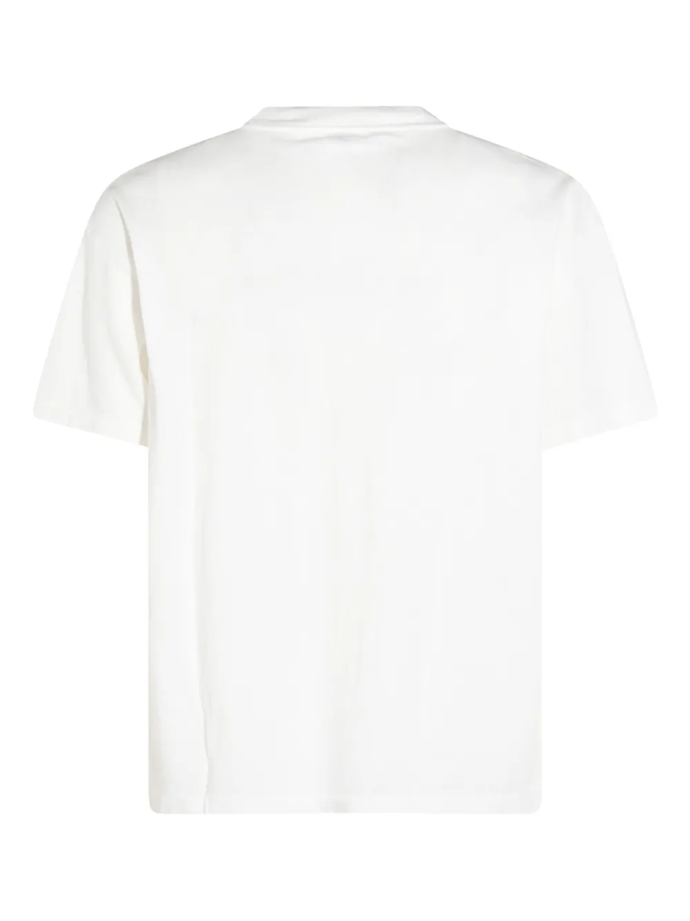 SAINT MXXXXXX devil graphic polo shirt - WHITE
