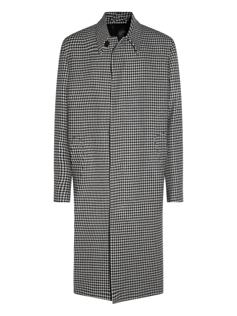 Lardini houndstooth wool coat | Black | Image 1
