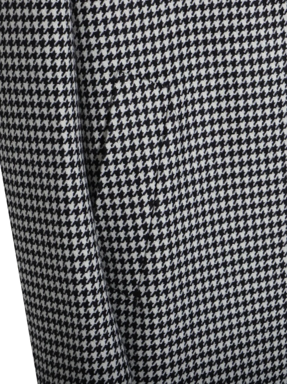 Lardini Wollen jas met pied-de-poule print Zwart
