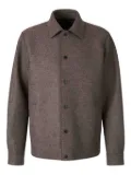 Harris Wharf London snap-button shirt jacket - Brown