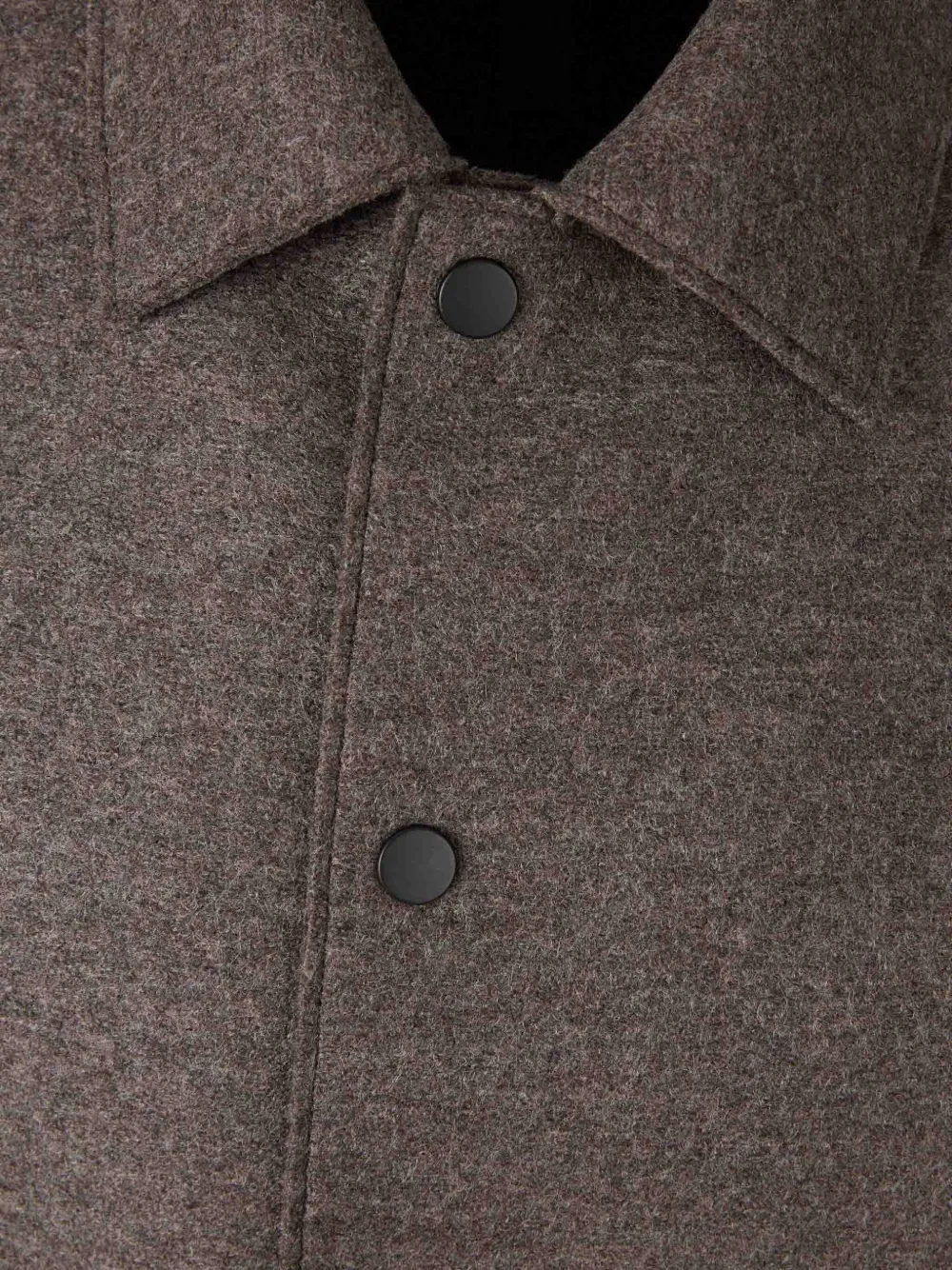 Harris Wharf London Snap-button Shirt Jacket In Brown
