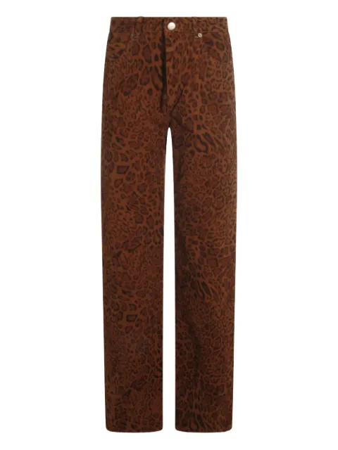 TWINSET pantalones con estampado de leopardo