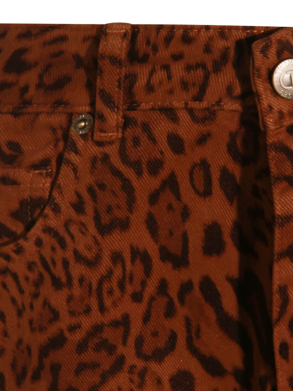 TWINSET Broek met luipaardprint Bruin