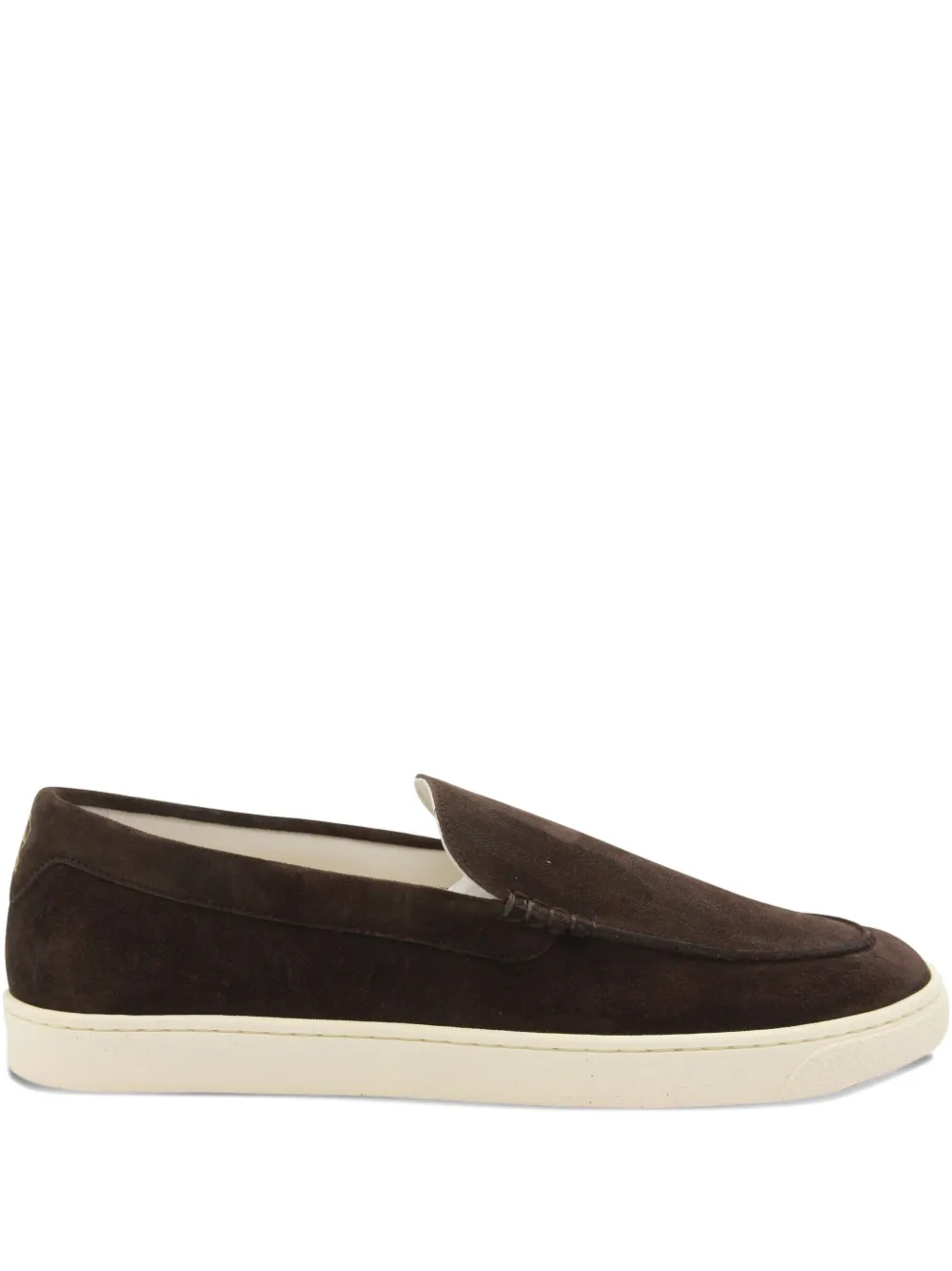 Brunello Cucinelli suede leather loafers Brown