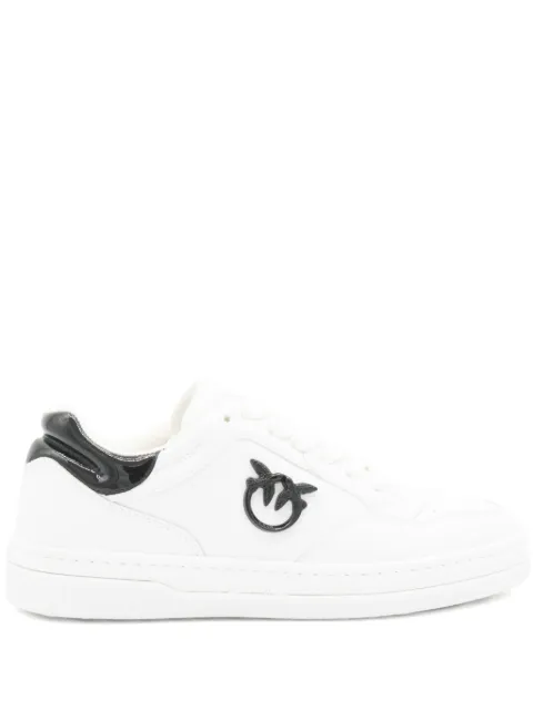 PINKO logo-plaque leather sneakers