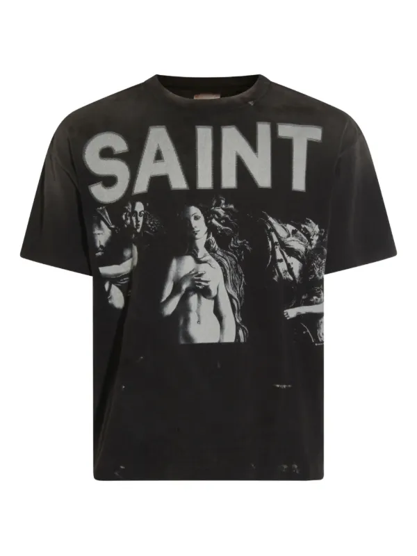 SAINT Mxxxxxxグラフィックプリント Tシャツ 黒 SAINT MXXXXXX graphic-print T-shirt | Black | FARFETCH