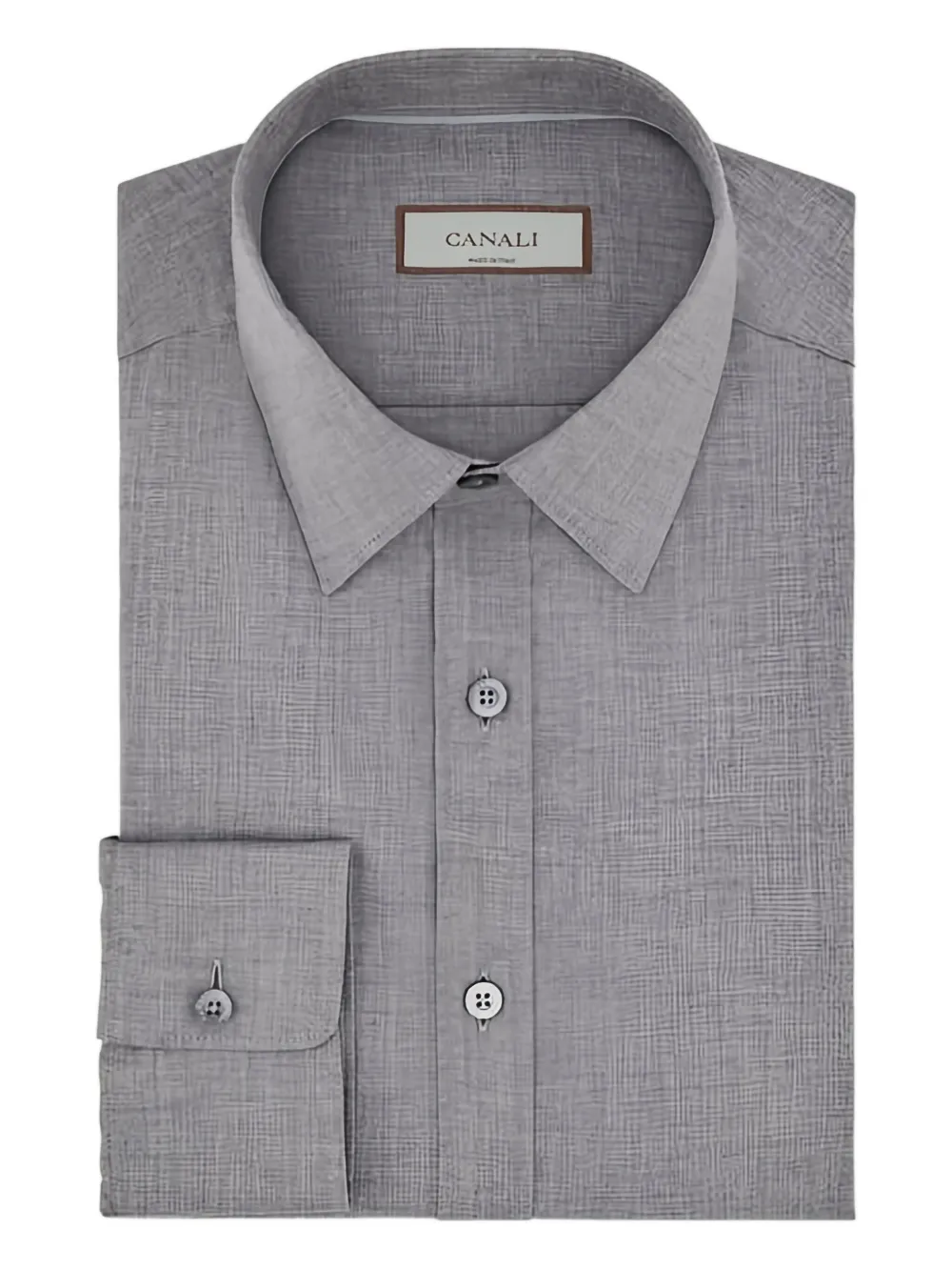 Canali long-sleeved shirt | Grey | Image 1