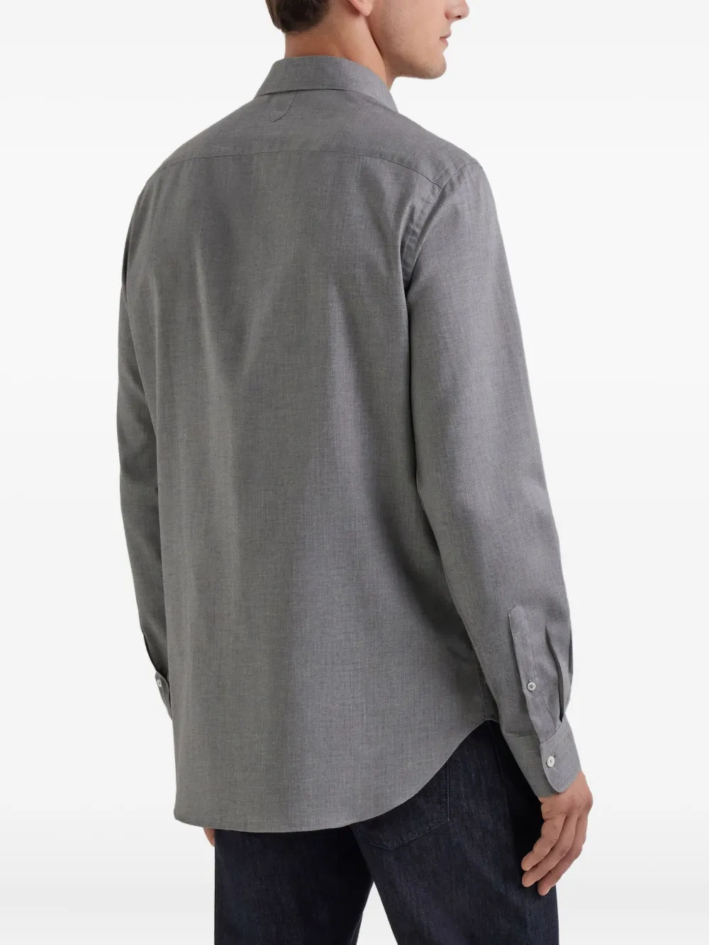 Canali Overhemd met lange mouwen - Grijs