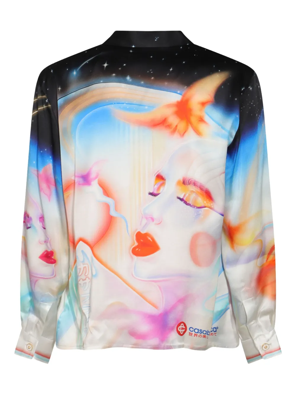 Casablanca celestial print shirt - Blauw