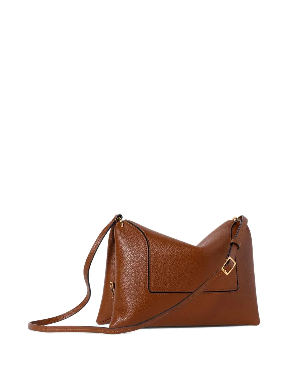 Wandler Penelope leather flap shoulder bag Bruin