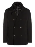 Montecore double-breasted buttoned coat - Black
