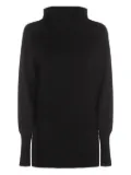 Malo ribbed turtleneck sweater - Black