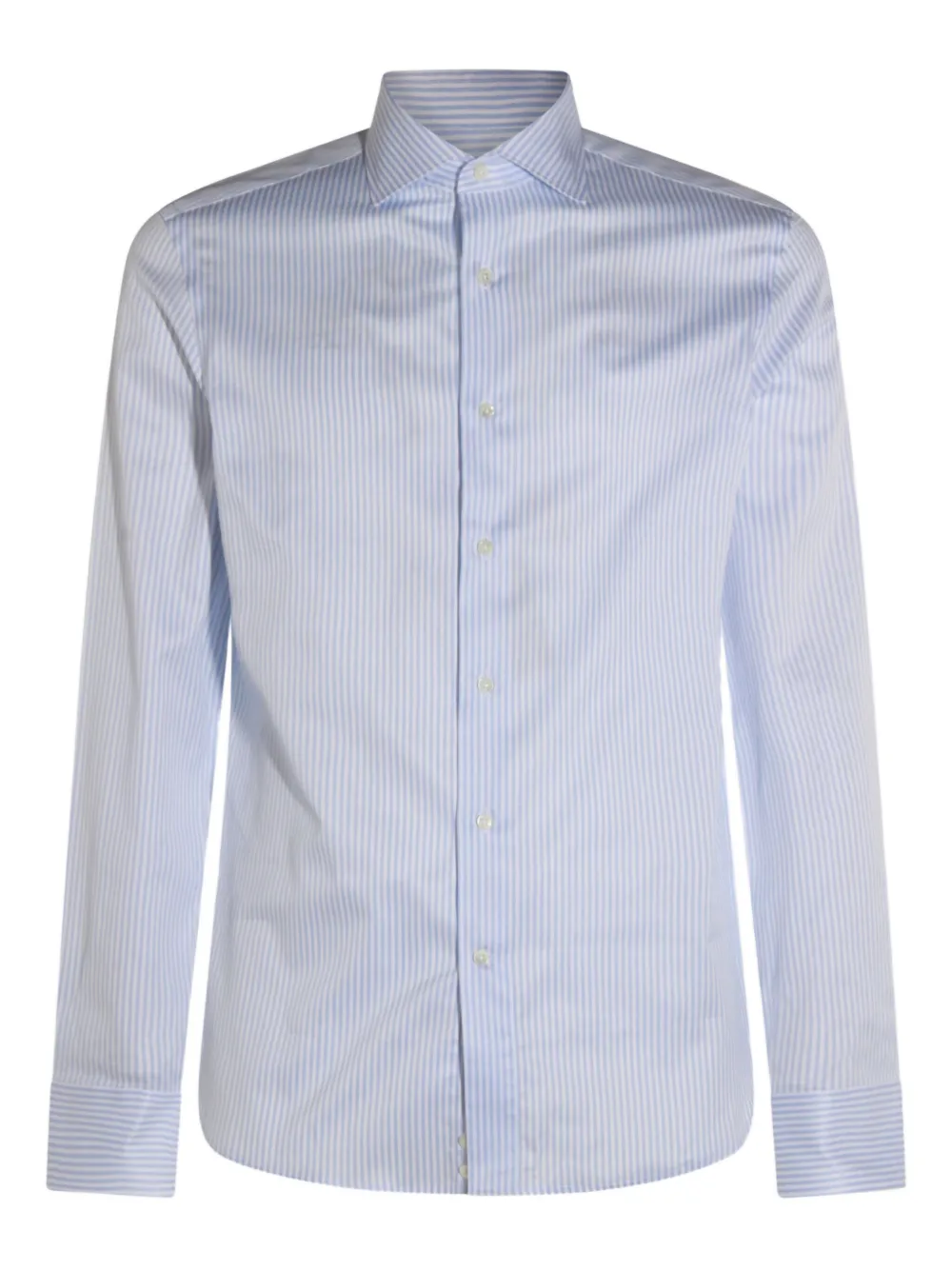 Canali Gestreept overhemd met lange mouwen Blauw