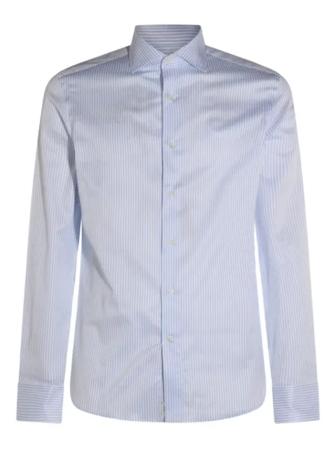 Canali striped long-sleeved shirt