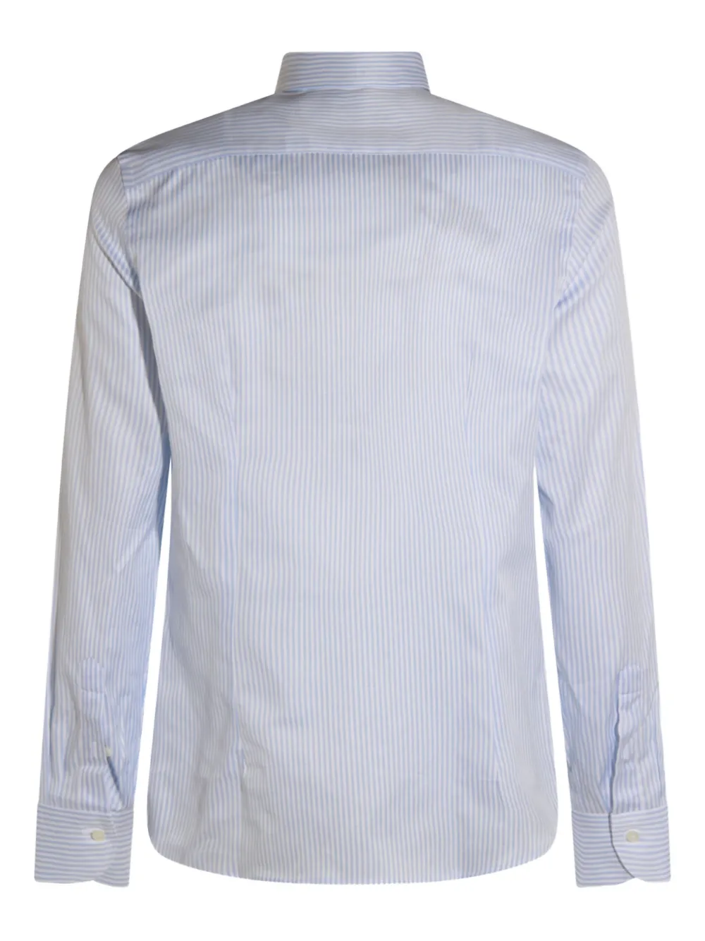Canali striped long-sleeved shirt - Blauw