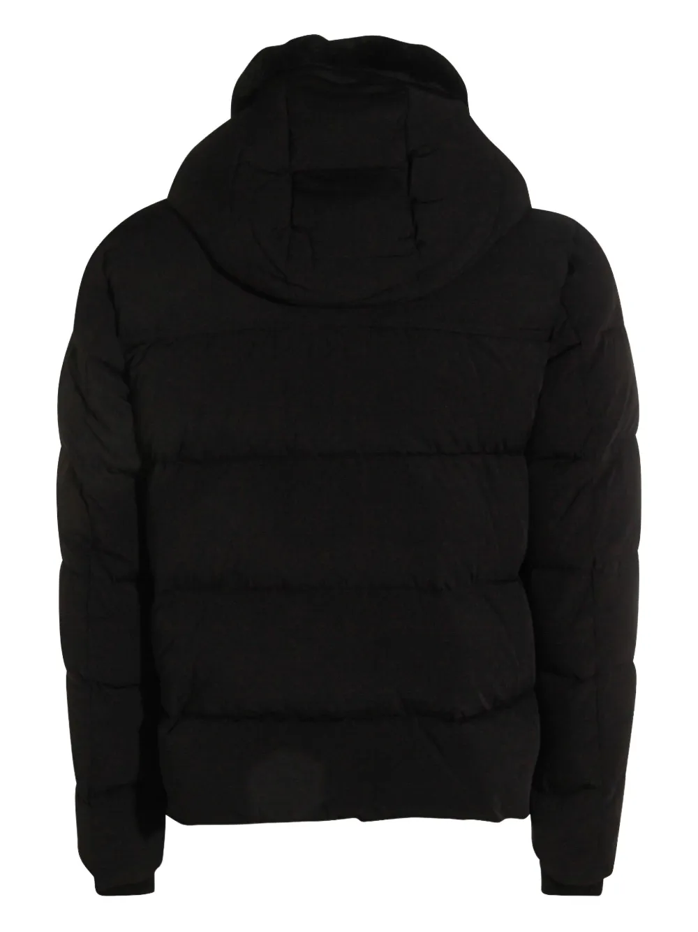 Moorer hooded quilted coat - Zwart