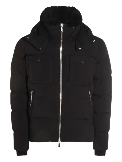 Moorer hooded quilted coat