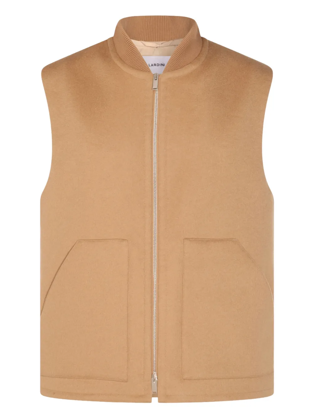 zip-front patch-pocket waistcoat
