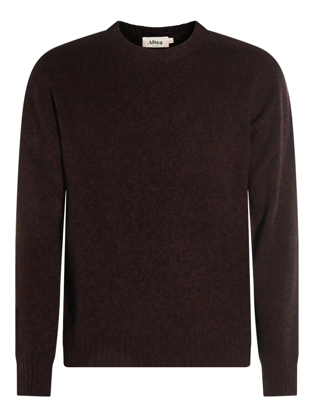speckled crew-neck sweater