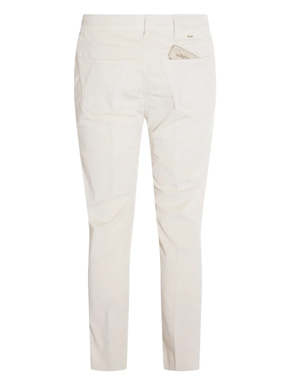 Jacob Cohën Ribfluwelen broek met zak - Wit