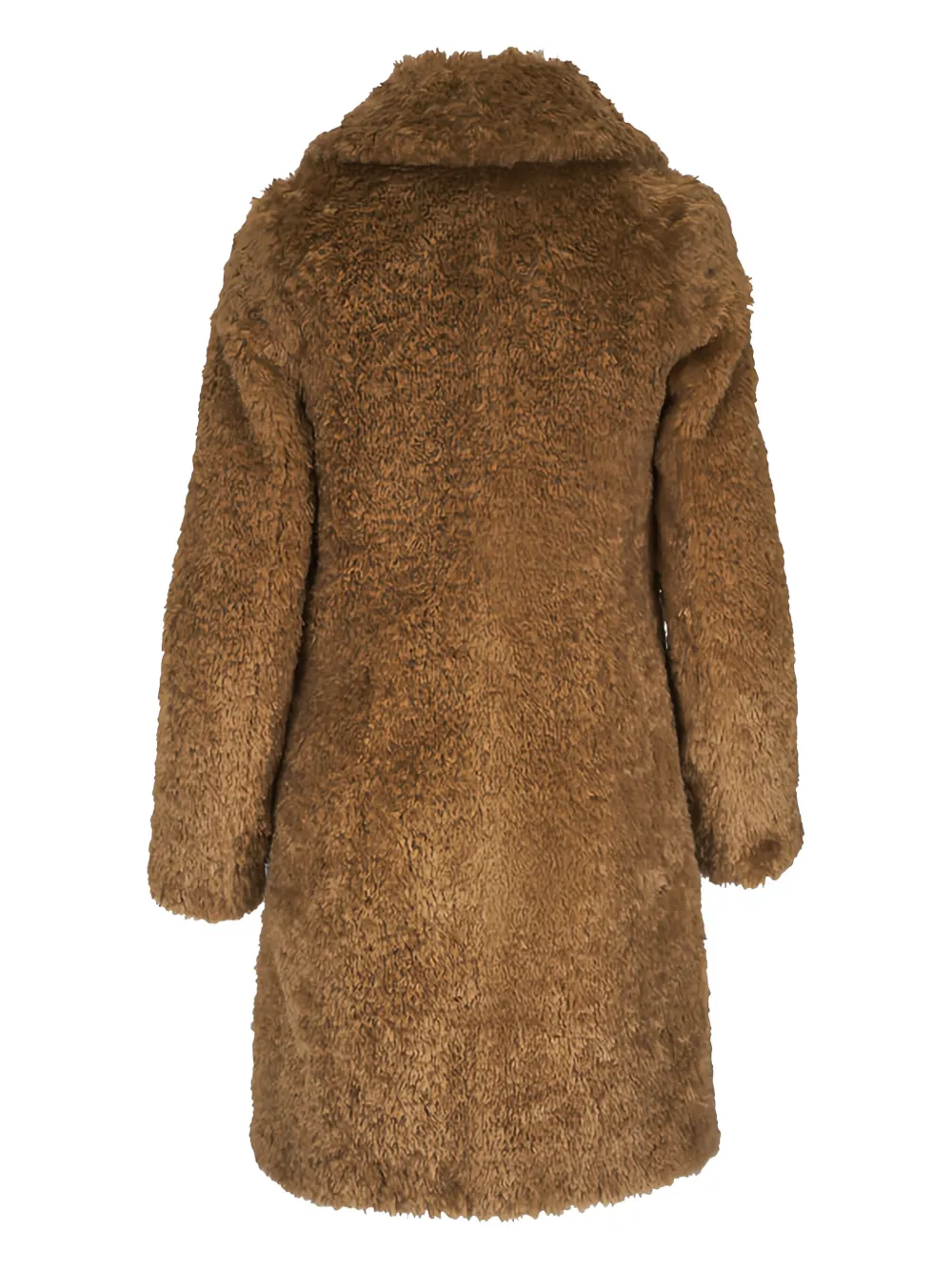 Faux-Fur Lapel Coat