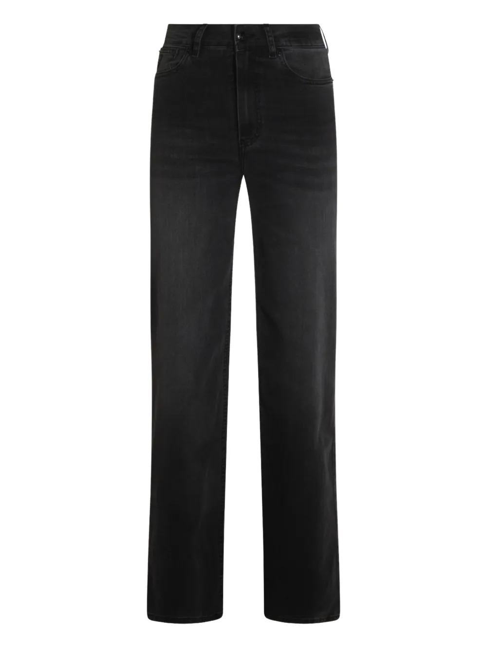 high-waisted jeans