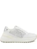 PINKO Love Birds-embellished platform sneakers - White