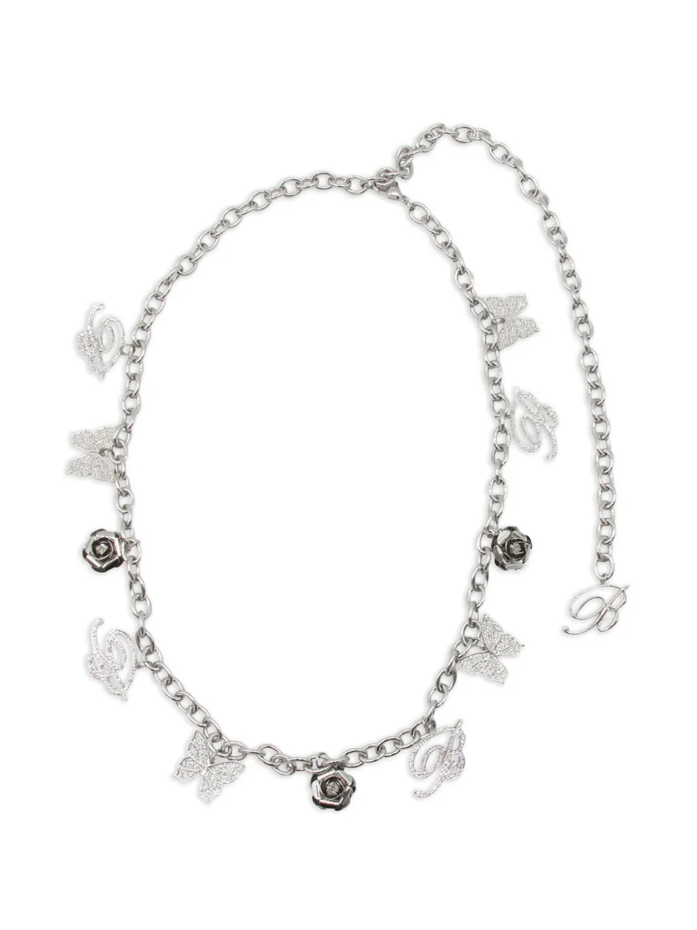 crystal-embellished chain belt