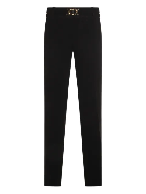 TWINSET belted-logo trousers