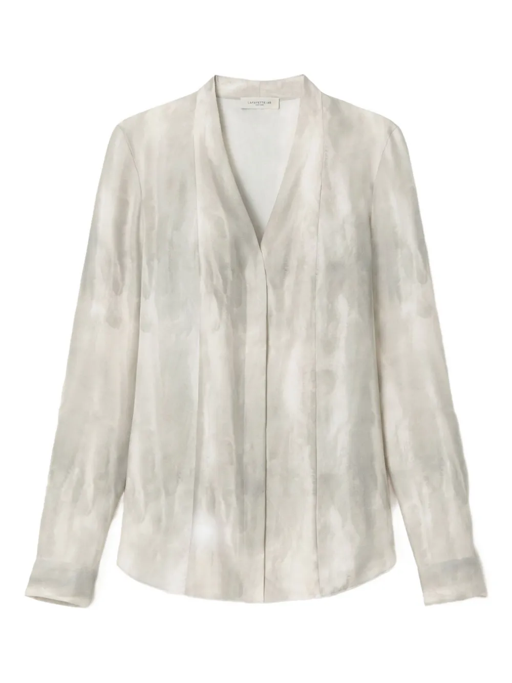 tie-dye pattern blouse
