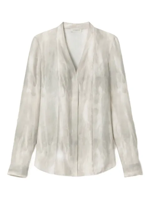Lafayette 148 tie-dye pattern blouse